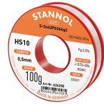 STANNOL zica 0.5mm 100gr Sn62/Pb36/Ag2 HS10-626528
