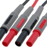Ispitni kabl 10A 2x4mm Banana/2x4mm banana crno/crv 1.2m