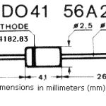Brza dioda 1A 1000V 250ns DO-41