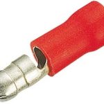 Izolovana papucica Metak za 0.5-1.5mm2 Crvena Muška