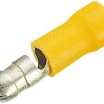 Izolovana papučica Metak za 6.0mm2 Žuta Muška