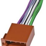 Adapter utikač zenski ISO za zvučnike 15cm kabl sa oznakama