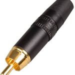 Činč Muški za kabl Fi 6.0mm Crni Pozlaćeni Neutrik