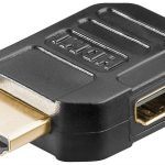 HDMI adapter M/F ugaoni <90° (desni)