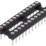 IC Podnožje 24 pina širine 7.62mm pozlaćeni kontakti