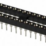 IC Podnožje 28 pina širine 7.62mm pozlaćeni kontakti