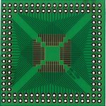 Multiadapter LQFP-48/80/100 na THT, plocica 48x48mm