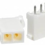 Žensko kućište 2-pin za PCB sa muškim pinovima RM=4.14