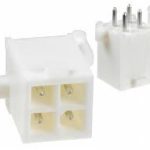 Žensko kućište 4-pin za PCB sa muškim pinovima RM=4.14