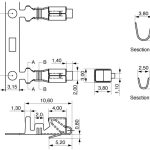 Ženski pin za Nylon 3.96 za krimpovanje 0.33-0.82mm2