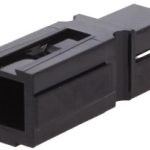 DC konektor-kuciste hermafrodit 1-pol crni 1327G6