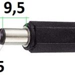 Konektor za napajanje Ženski 1,7*4,75*9,5mm za kabl