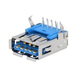 USB-A 3.0 zenski za PCB THT pod uglom pozlaceni kont.