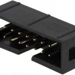 IDC konektor boxheader 14pin RM-2.54 Amphenol, pozlaceni kontakti