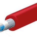 Mikrofonski širmovani kabl dvožilni 2x0.22mm2 Crveni