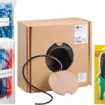 SET kabl Cat6 pun presek U/UTP za spoljnu montazu, klesta, konektori i vezice
