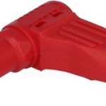 Banana 4mm pod uglom 32A crvena
