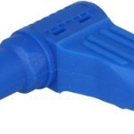Banana 4mm pod uglom 32A plava