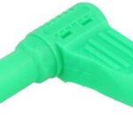 Banana 4mm pod uglom 32A zelena