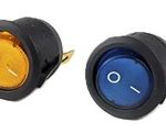 Prekidac 20A/14Vdc okrugli fi-20 zeleni LED Daier