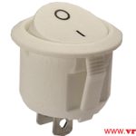 WIP prekidac 6A/250Vac On-Off SPST Beli Fi=20