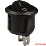 WIP Prekidac 6A/250Vac On-Off SPST Crni Fi=20