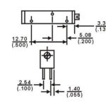 Trimer višeobrtni 5K horizontalni 2,5mm
