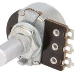 Potenciometar jednoobrtni 47K 100mW 20% 6mm Log Mono Telpod