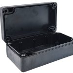Plastična kutija ABS Crna 120x65x40 sa zaptivnom gumicom